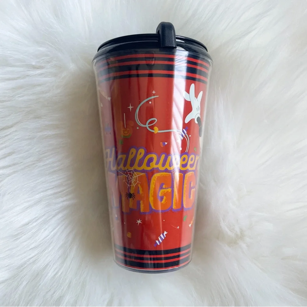 New Disney Halloween Minnie Cat Tumbler Cup